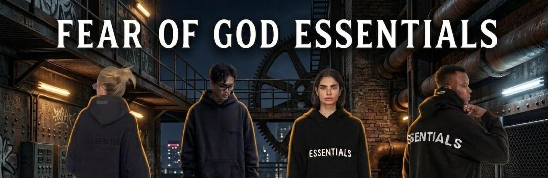 Black Essentials Hoodie